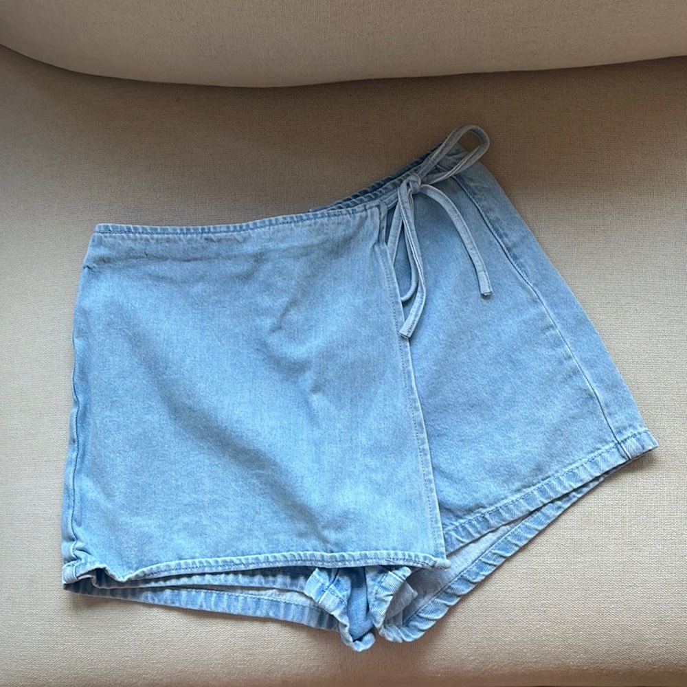 PacSun Fold Over Skort w/ Tie Size 25